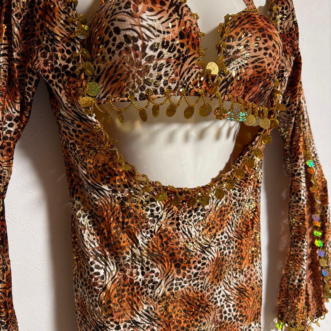 レオパード柄 ベリーダンス セットアップ