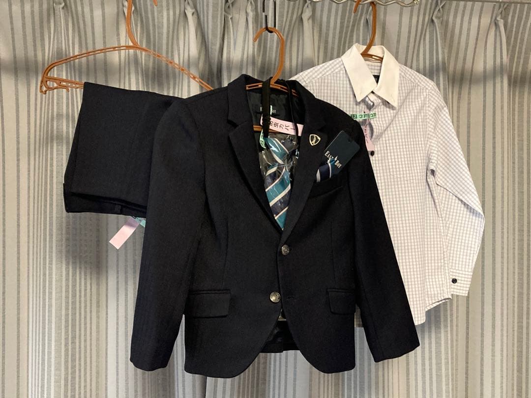 EASTBOY 男児フォーマルスーツ 120cm おまけ靴下、靴20cm