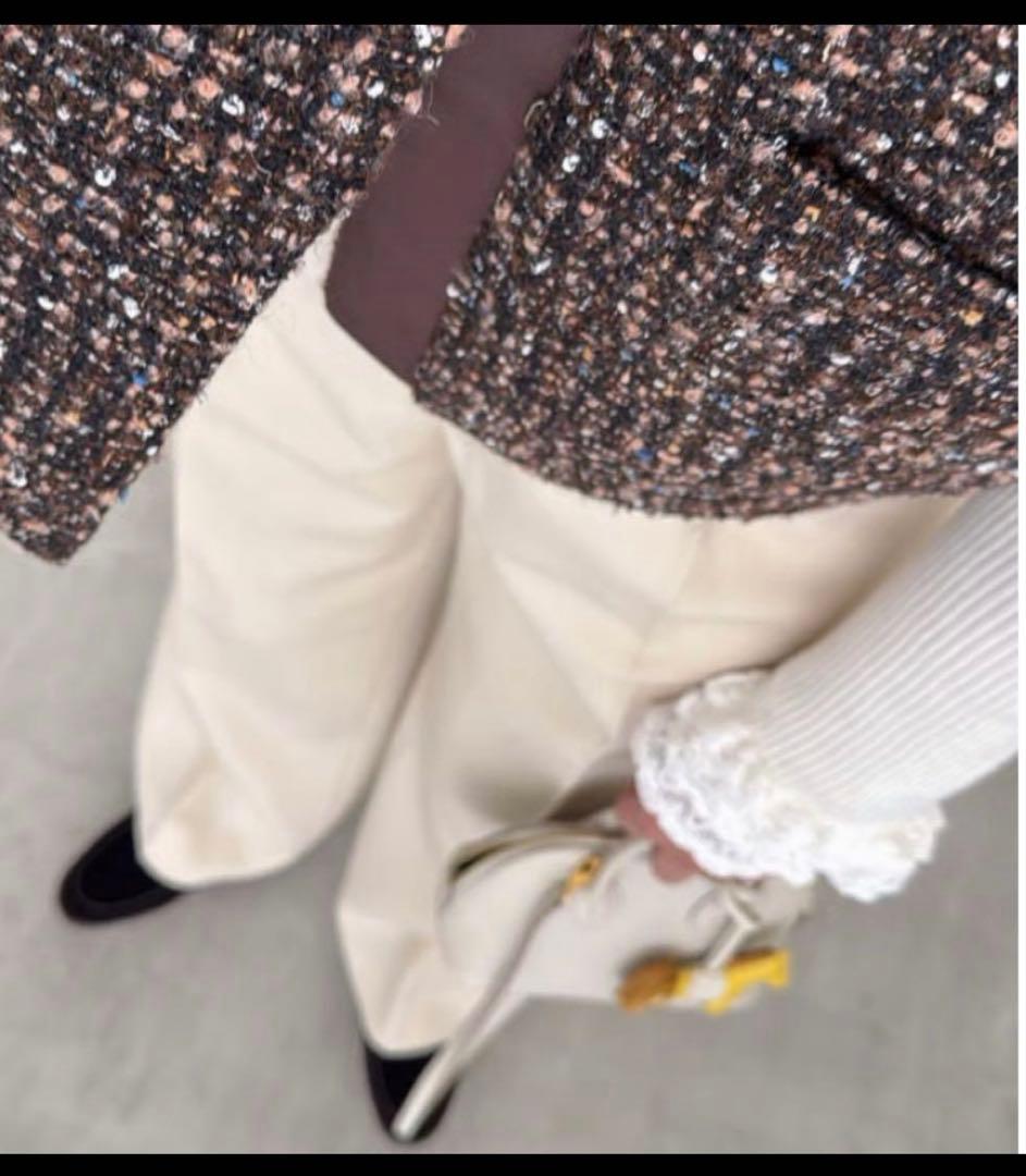 最終値下⭐︎OHGA TWEED GILET ブラウン