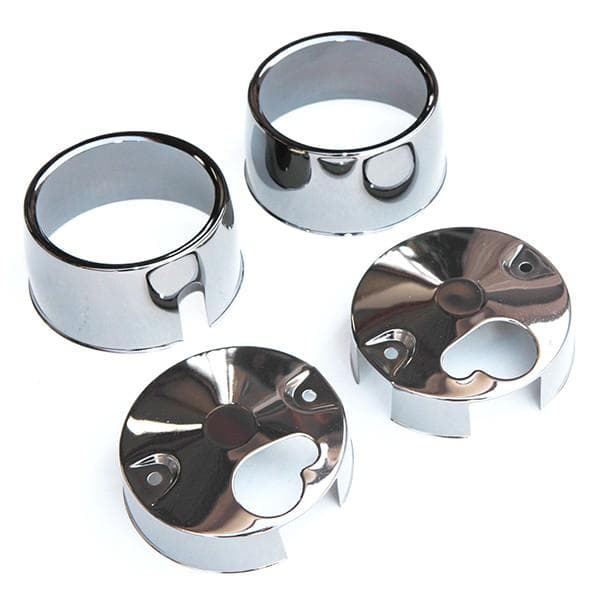 【345】 Z400FX メッキ メーターカバー セット 上下セット 新品