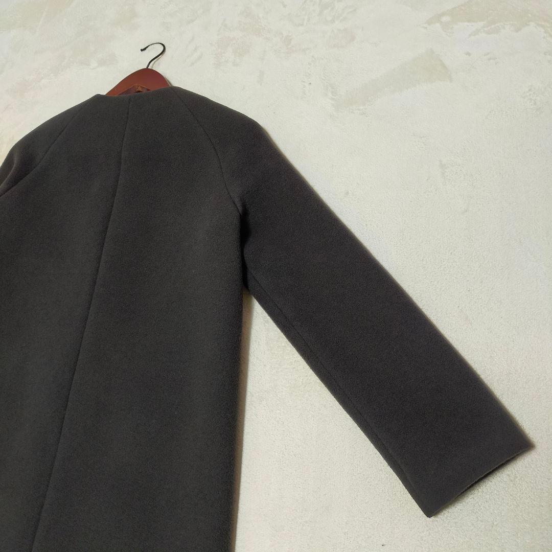 現行タグ　ANAYI　カシミヤ混　ダブルビーバークルーコート　38サイズ