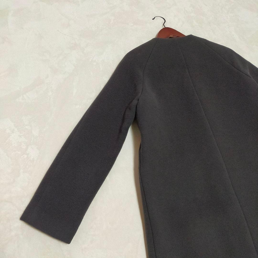 現行タグ　ANAYI　カシミヤ混　ダブルビーバークルーコート　38サイズ