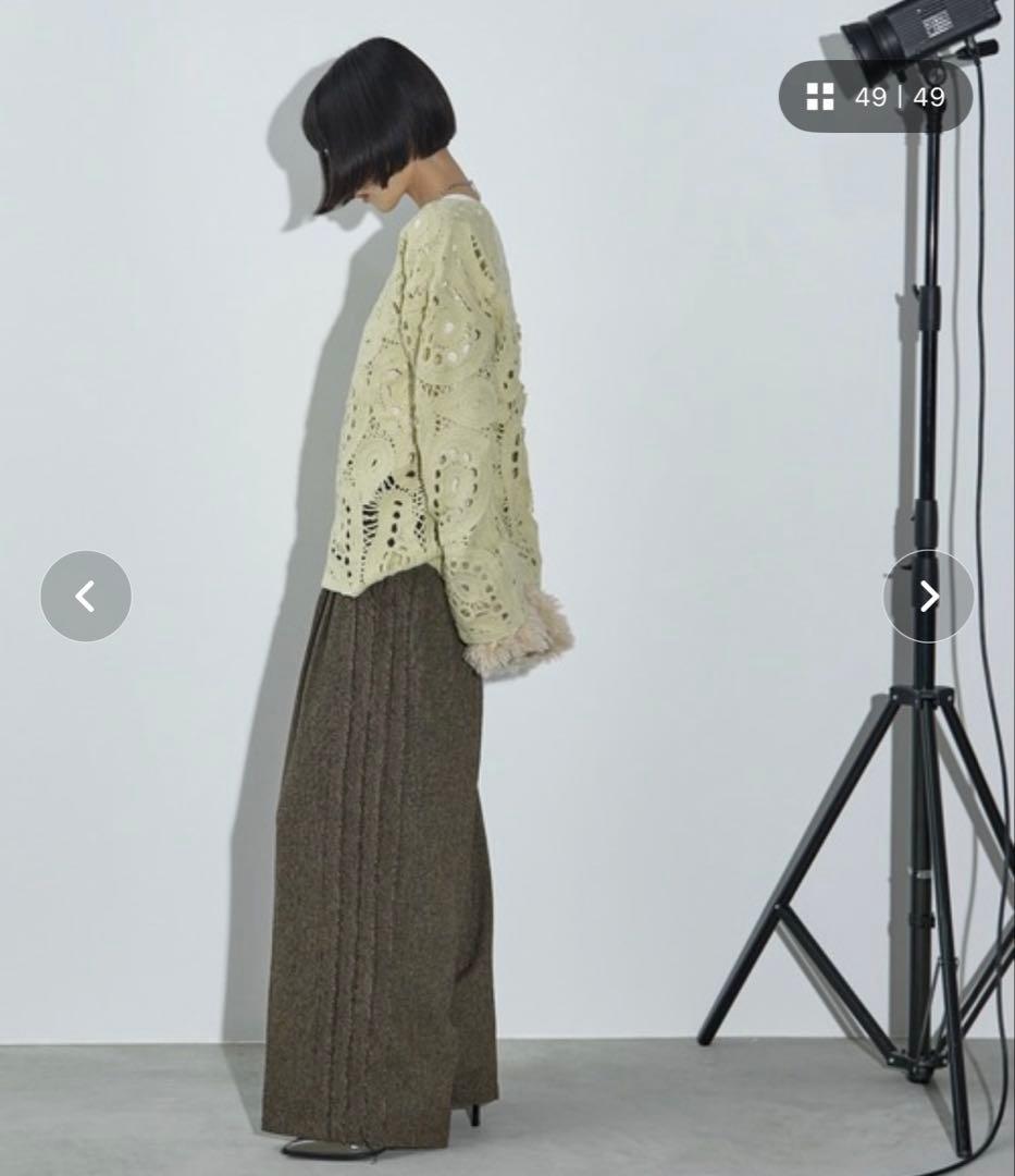 【専用】THEYOn タックスリーブツイードテーラードジャケット&パンツ