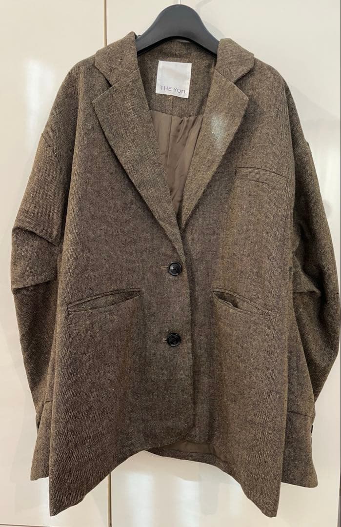 【専用】THEYOn タックスリーブツイードテーラードジャケット&パンツ