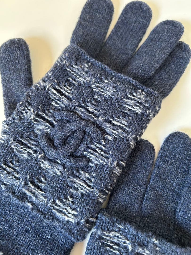 シャネル・カバー付手袋グローブ2WAYタイプ・美品