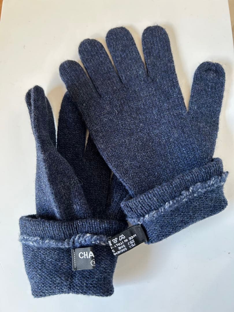 シャネル・カバー付手袋グローブ2WAYタイプ・美品