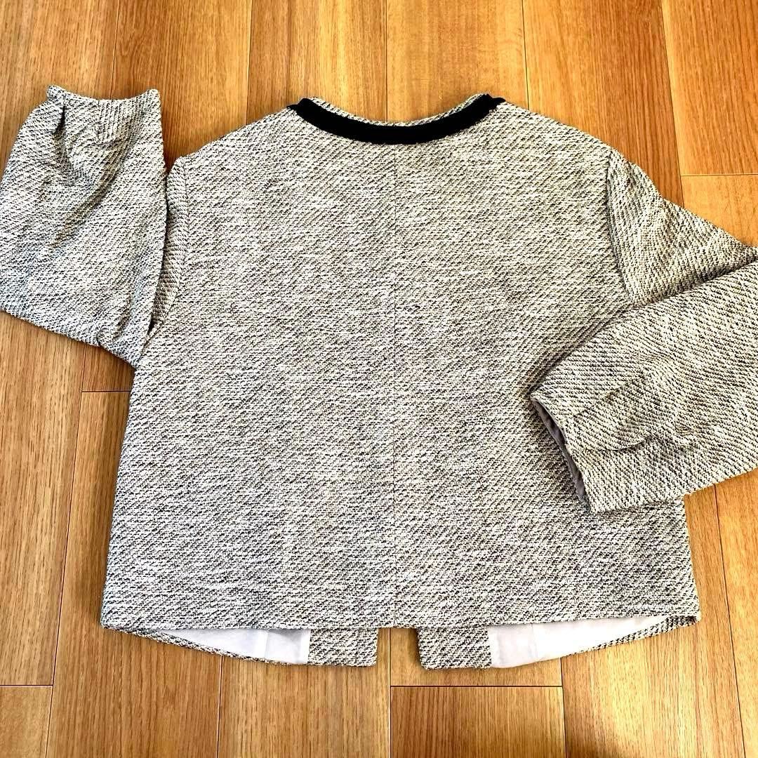 卒業式入学式/ノーカラージャケット ブラウス　パンツ3点セット１５号