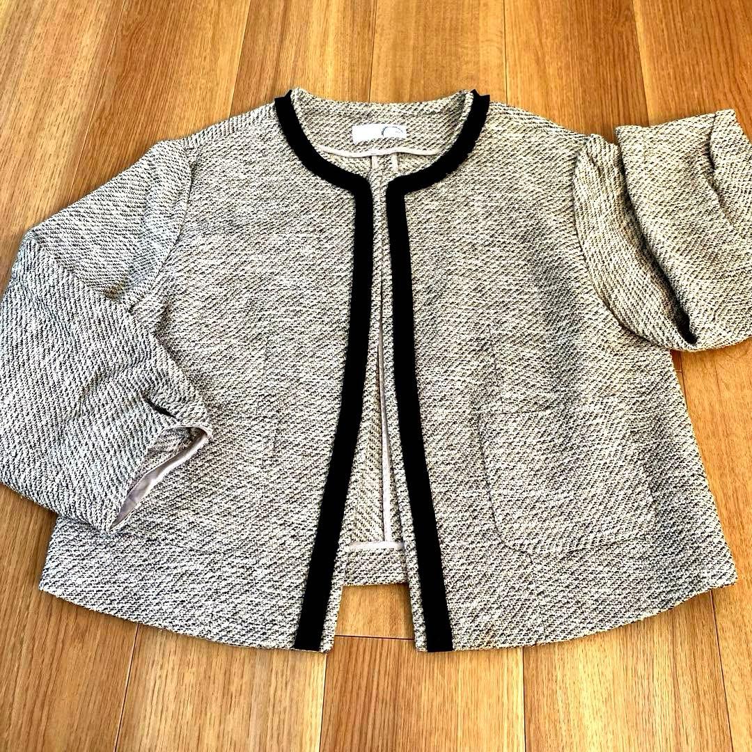 卒業式入学式/ノーカラージャケット ブラウス　パンツ3点セット１５号