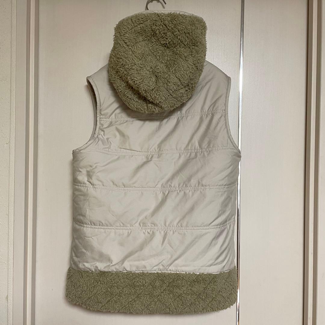 極美品　patagoniaパタゴニア　フーデットベスト　フリース　リバーシブルS