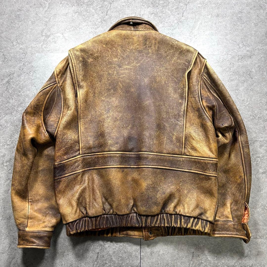 90s【Vintage】G-1 レザーフライトジャケット/Y2K/A-2/短丈◎