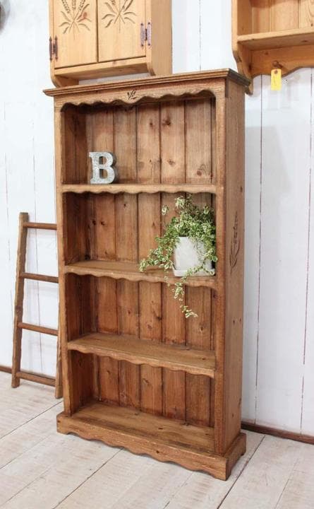 ハンドメイド　麦穂のスタンドシェルフ　オープンシェルフ　4段