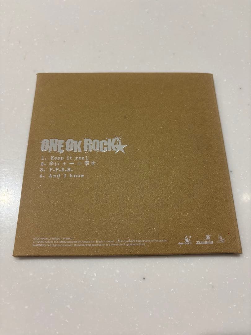 （廃盤）ワンオーナー ONE OK ROCK keep it real CD