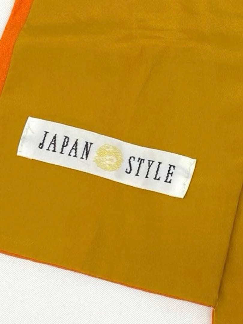 ポリエステル ブランド振袖 ジャパンスタイル 金彩 向かい鶴 身丈171cm