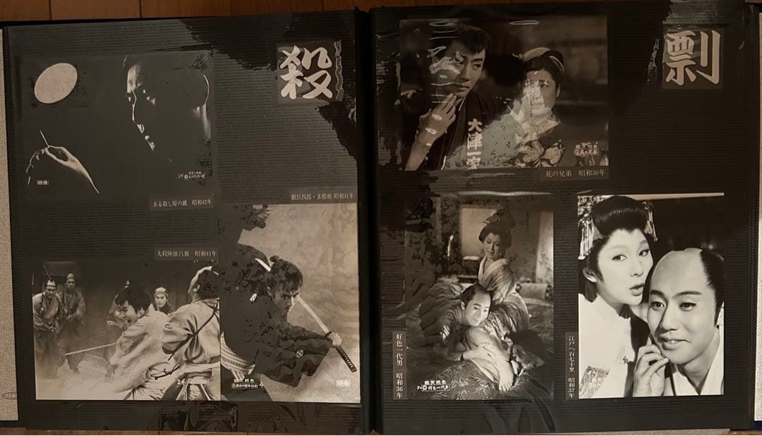 歌舞伎　市川雷蔵の世界　大映映画　写真　アルバム　56枚