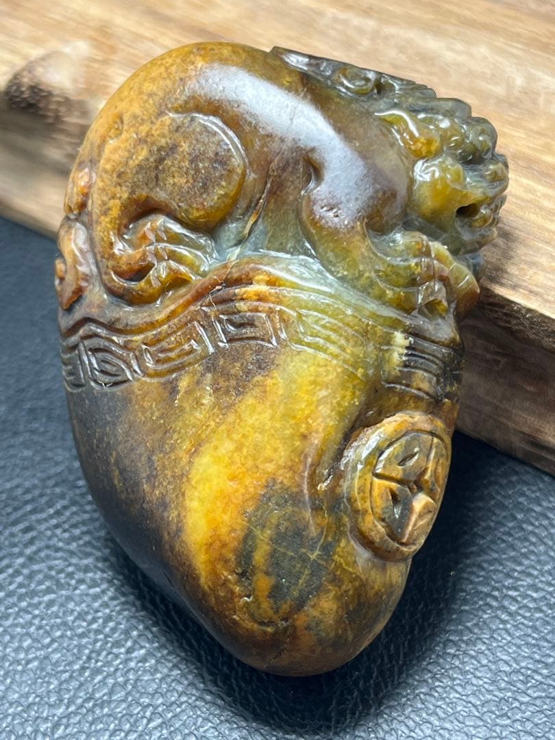 ぴーや★逸品！高品質和田玉★ペンダント、握り石★籽料証明書つき