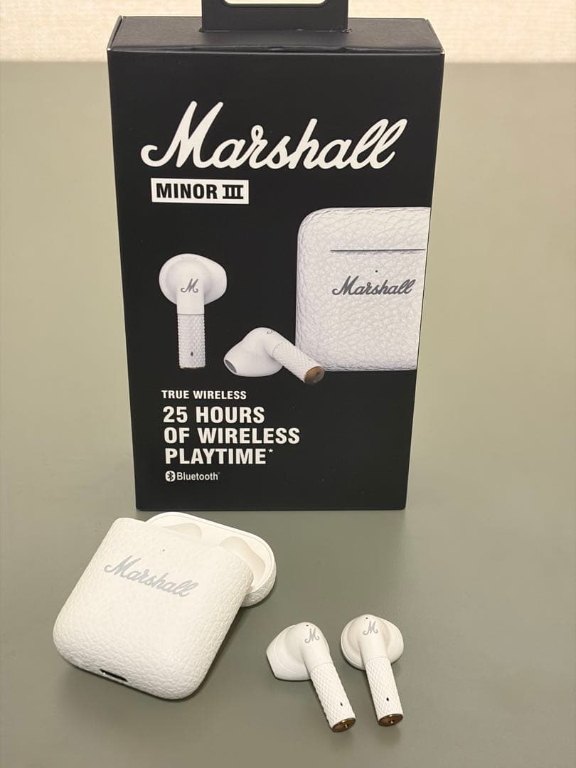Marshall Minor III ワイヤレスイヤフォン ホワイト