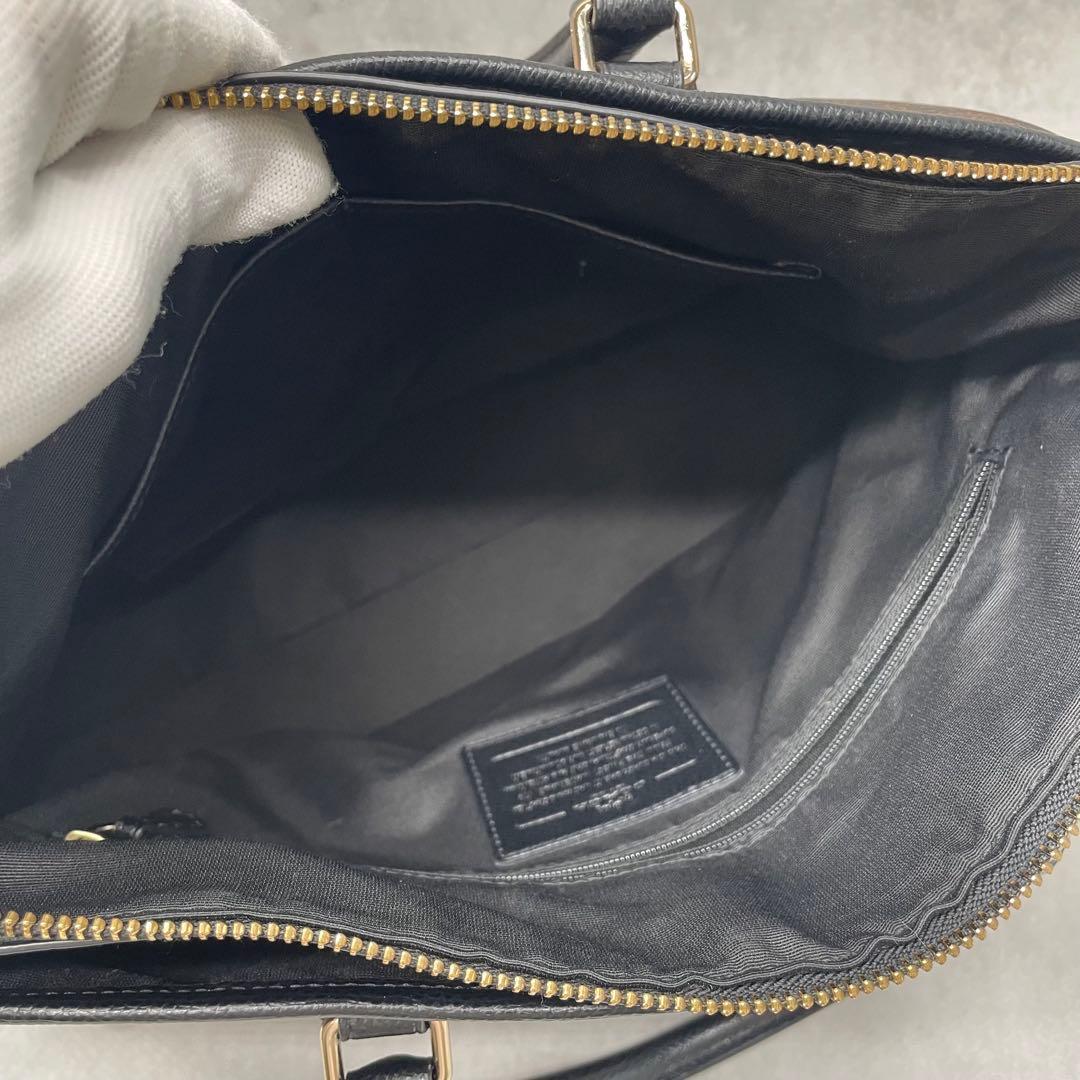 極美品✨A4可 コーチ 2way トート ショルダーバッグ PVC×レザー