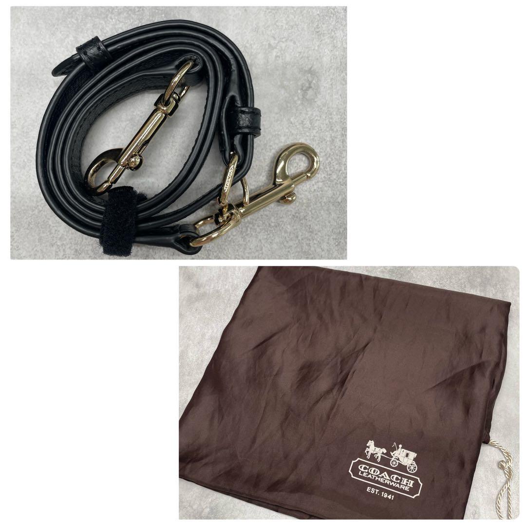 極美品✨A4可 コーチ 2way トート ショルダーバッグ PVC×レザー