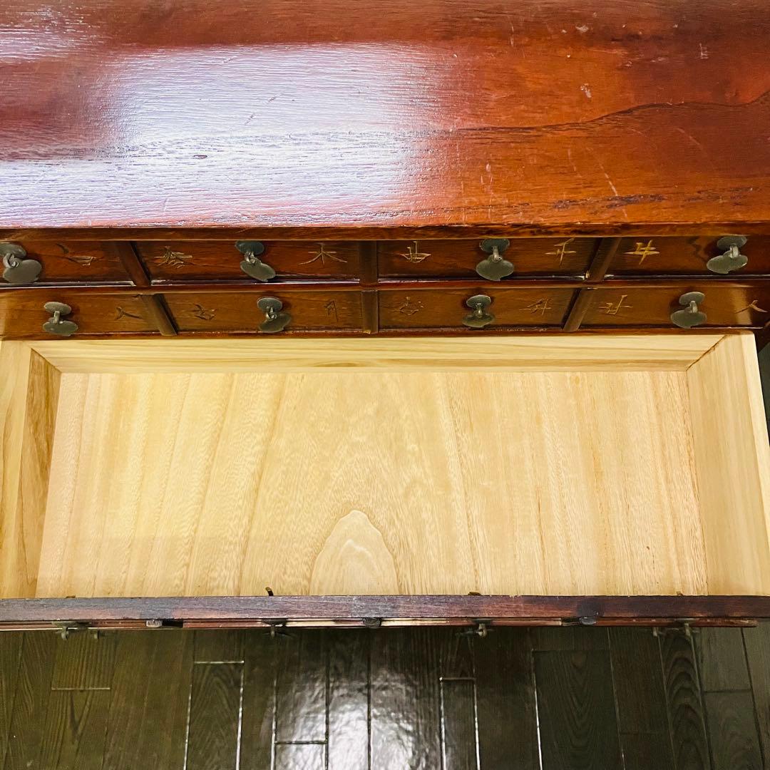李朝　韓国　薬棚　アンティーク家具　タンス