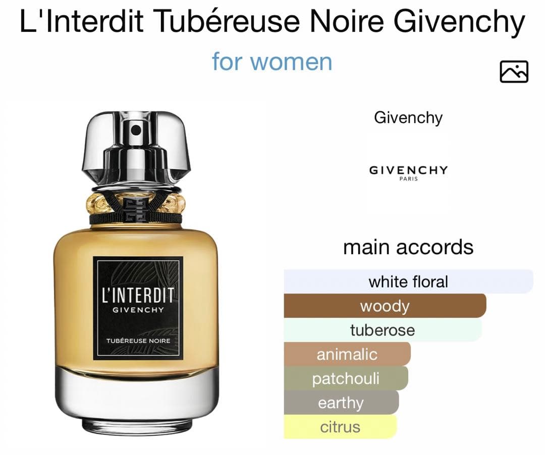 ジバンシイ　ランテルディ オーデパルファム チュベローズノワール