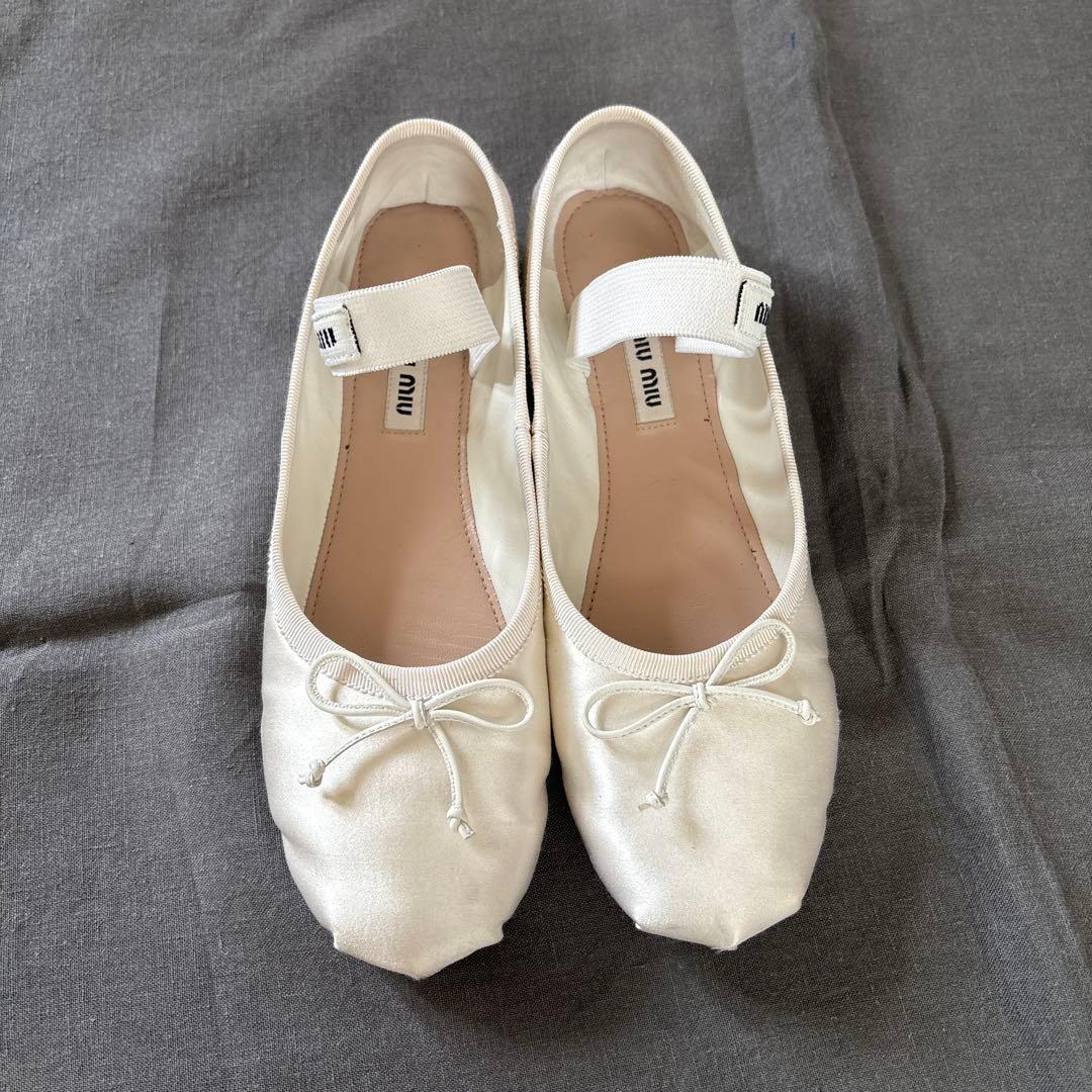 MIU MIU ミュウミュウ　バレリーナ　フラット　バレエシューズ　35 1/2