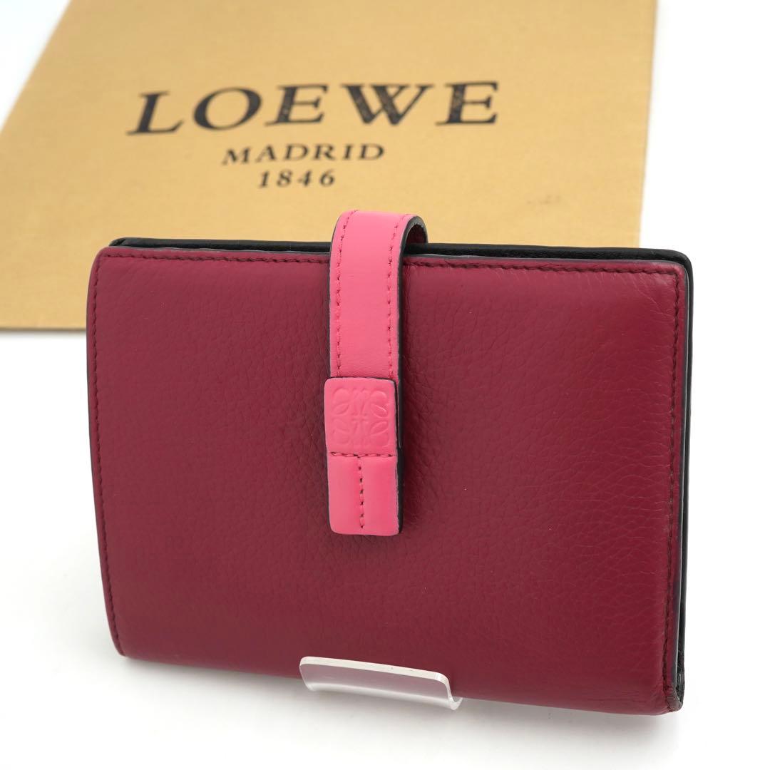 ✨極美品✨　LOEWE ミニ財布　アナグラム　アマソナ　バーティカルウォレット