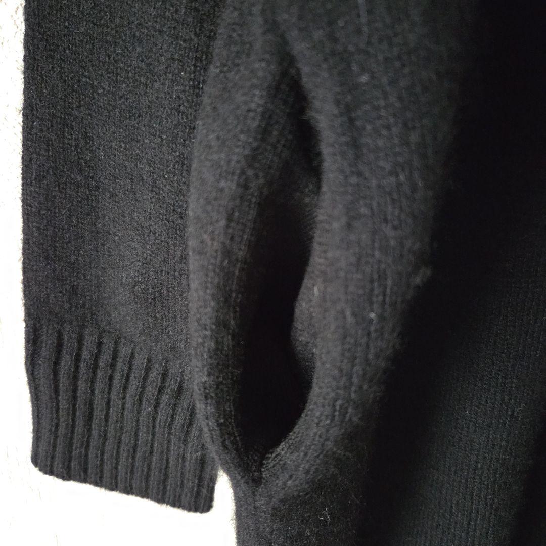 C.T.plageプラージュ☆カシミヤ100% ニットワンピース ボトルネック黒