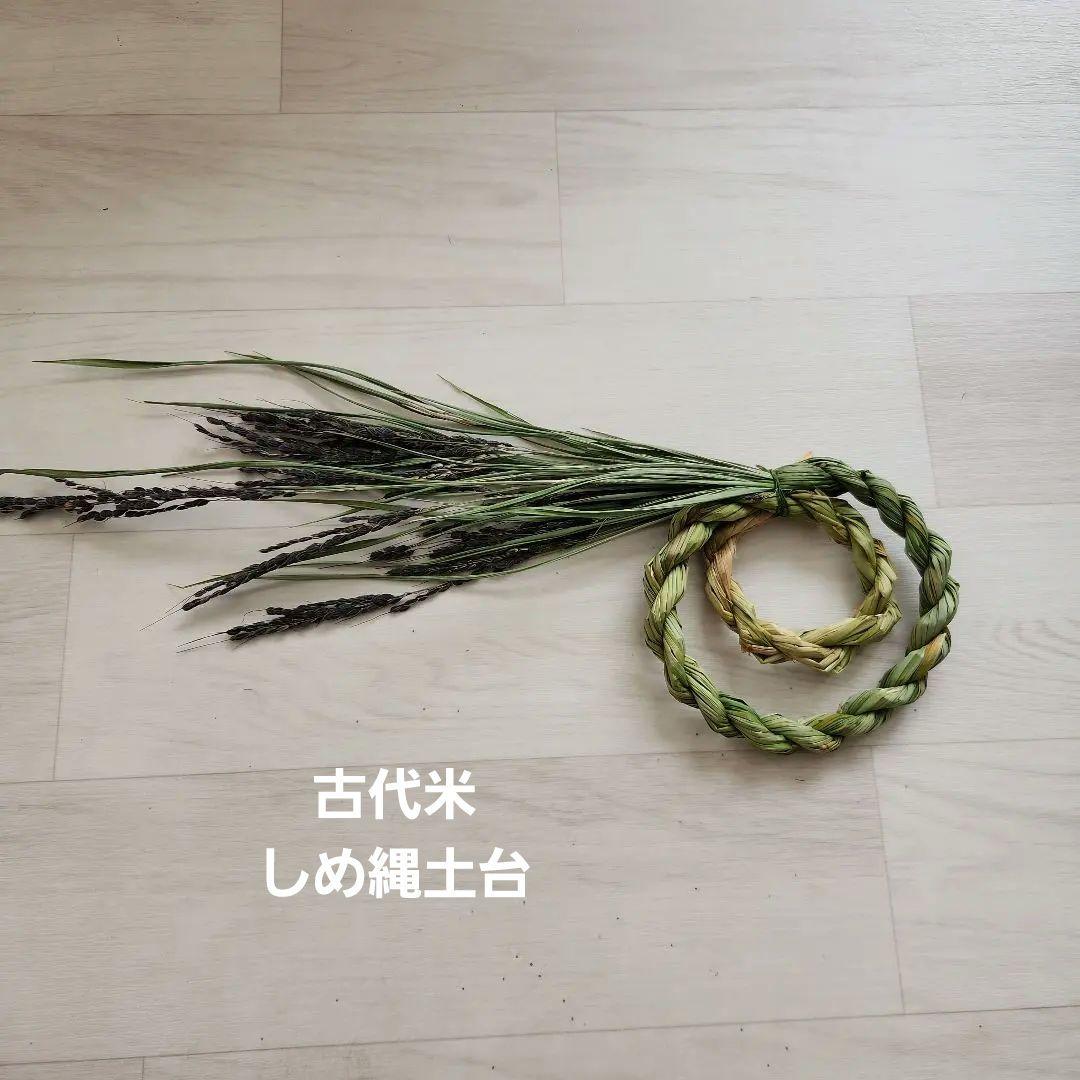 のりちゃん様ご注文ページ【m19】山形県産　古代米　しめ縄土台　6点