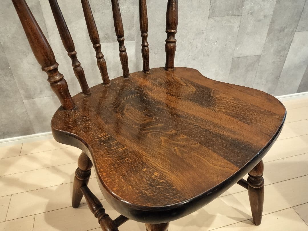 飛騨産業 キツツキマーク ウィンザーチェア アンティーク ヴィンテージチェア　①