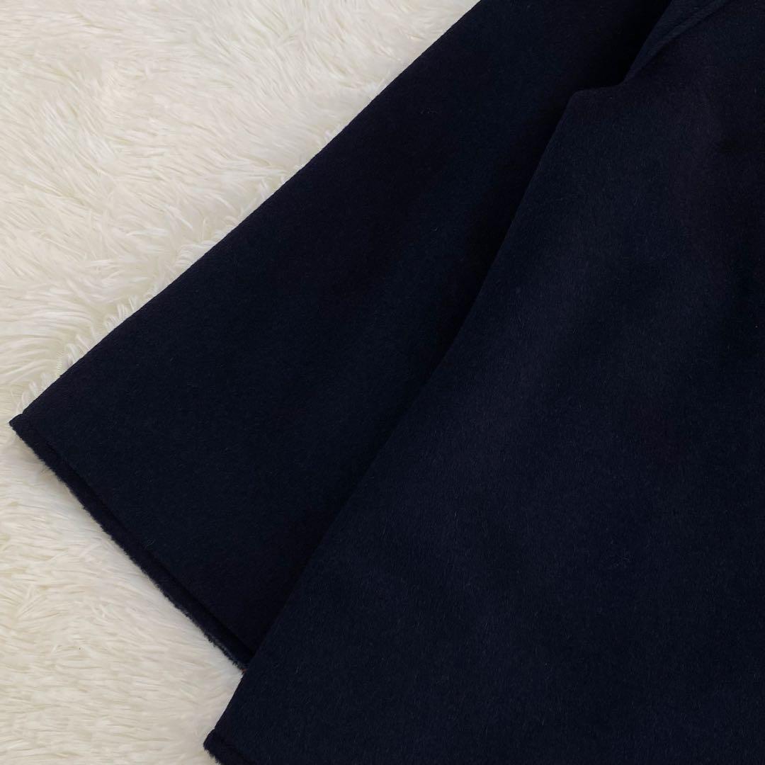 ✨美品✨ nop de nod ミドル丈リバーシブルコート ネイビー Mサイズ