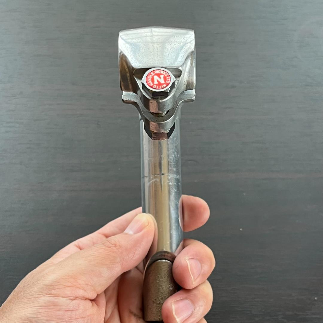 NITTO 日東 FORGED 鍛造スレッドステム 90mm ブルーラグ