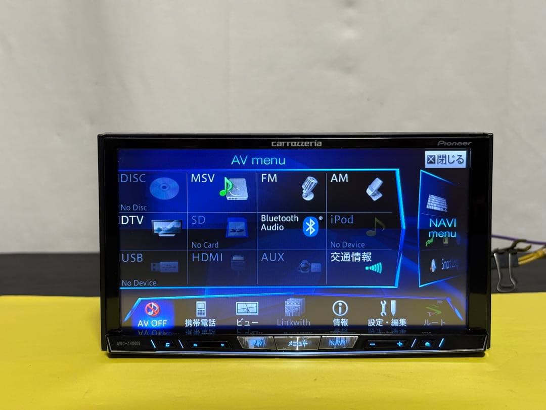 AVIC-ZH0009 カロッツェリア　HDDナビ　フルセグ　Bluetooth