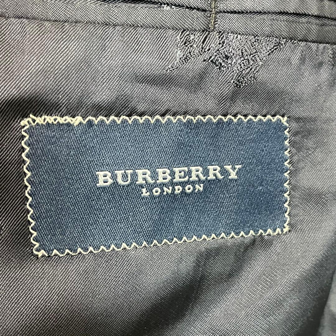 美品✨バーバリー　カシミヤ100% ダブルテーラードジャケット　金ボタン　黒　L