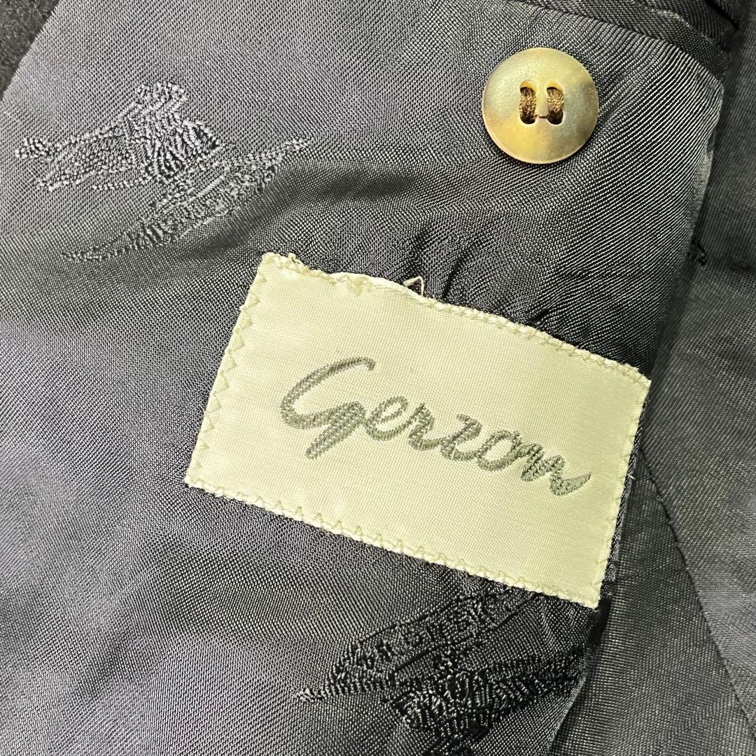 美品✨バーバリー　カシミヤ100% ダブルテーラードジャケット　金ボタン　黒　L