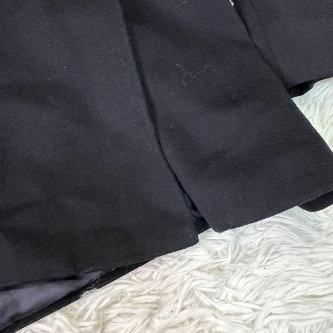 美品✨バーバリー　カシミヤ100% ダブルテーラードジャケット　金ボタン　黒　L