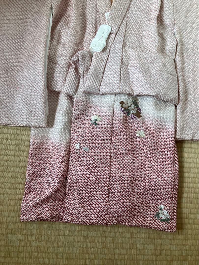 正絹　七五三　三ツ身祝い着　被布