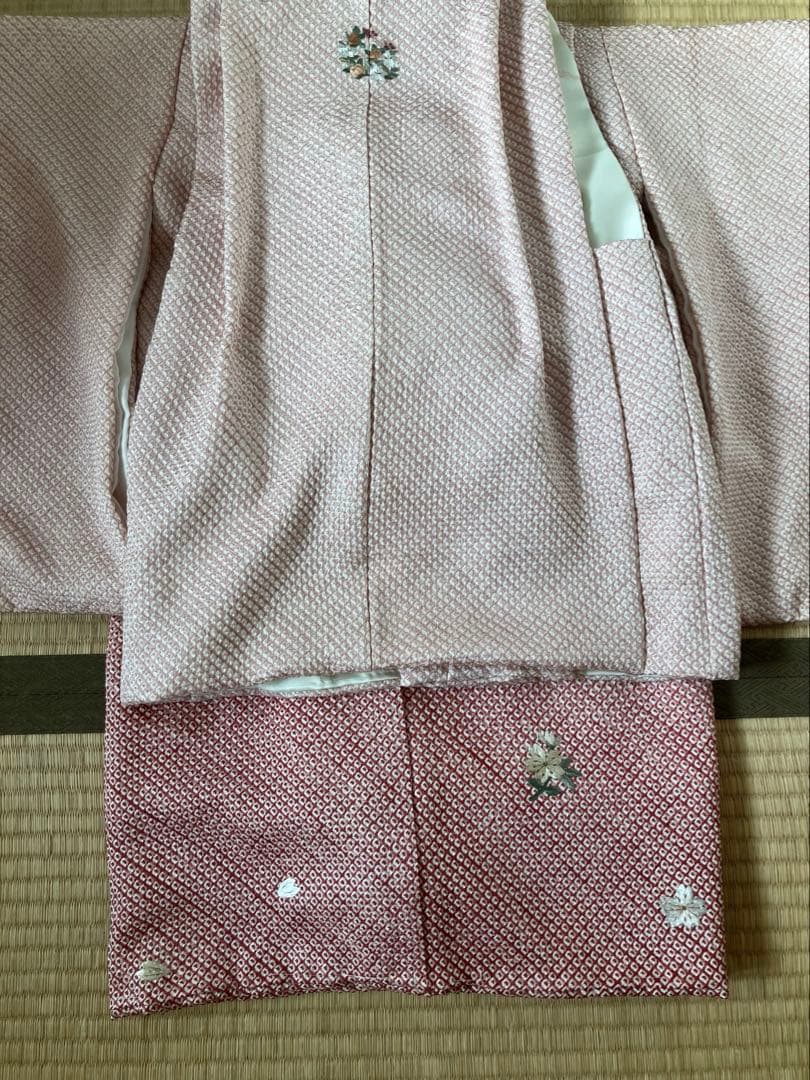 正絹　七五三　三ツ身祝い着　被布