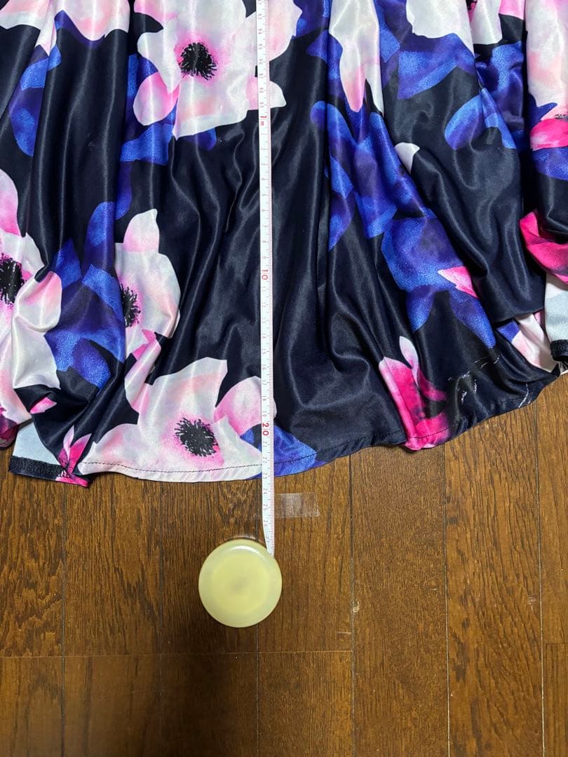 社交ダンス用フラワープリントドレス