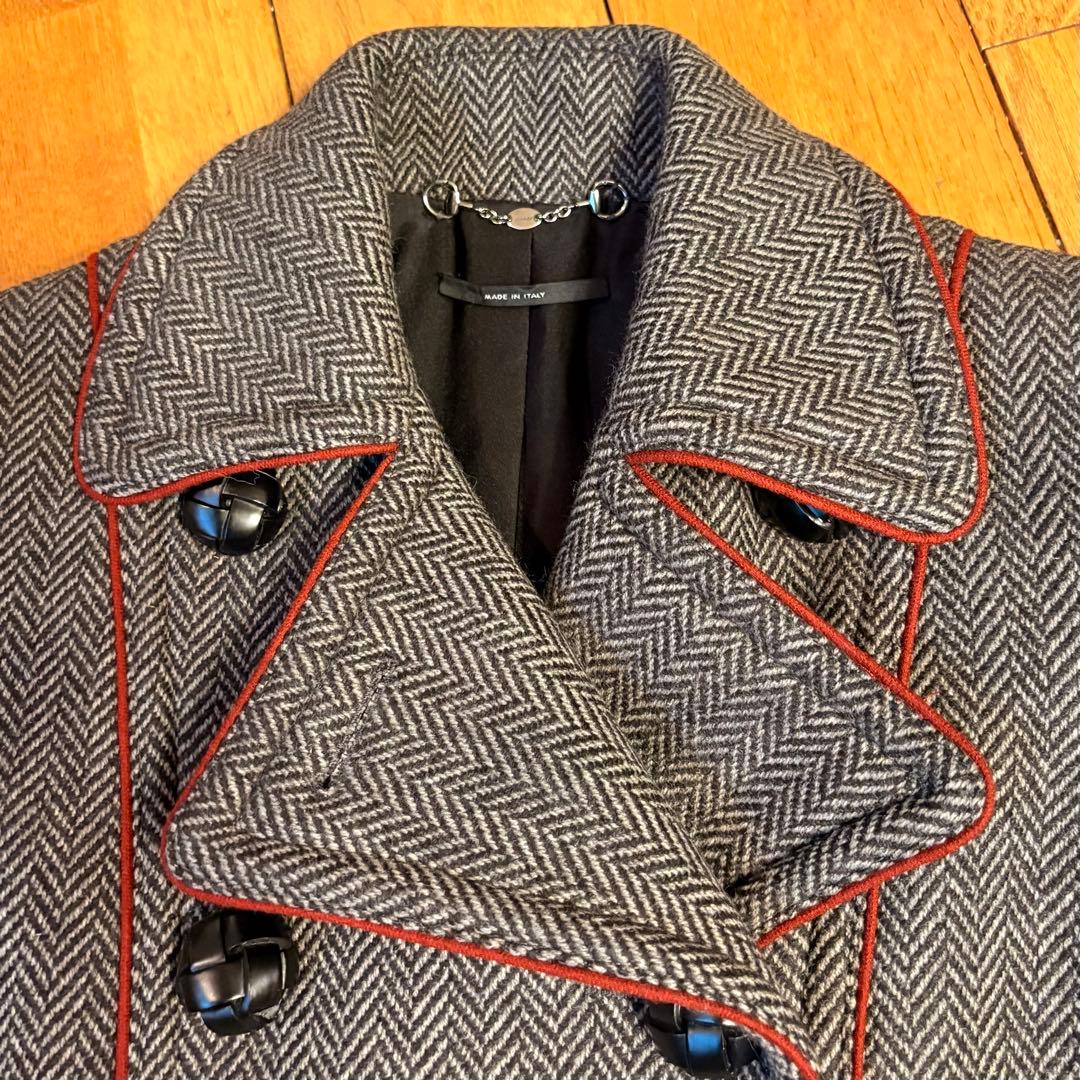マリア★美品★GUCCI ヘリンボーン テーラードジャケット