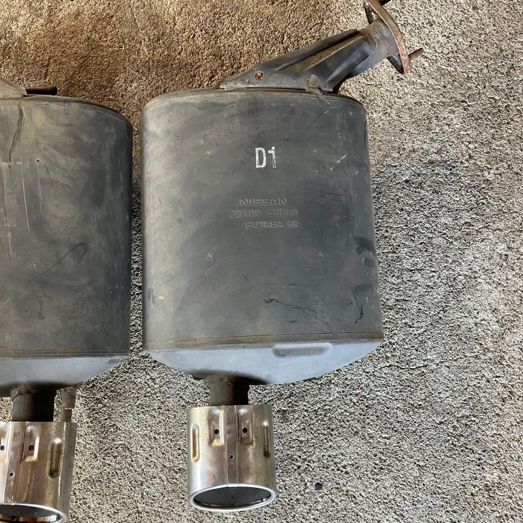 交渉可能NissanフーガY50 純正D1マフラー FUTABA 6Rリアピース