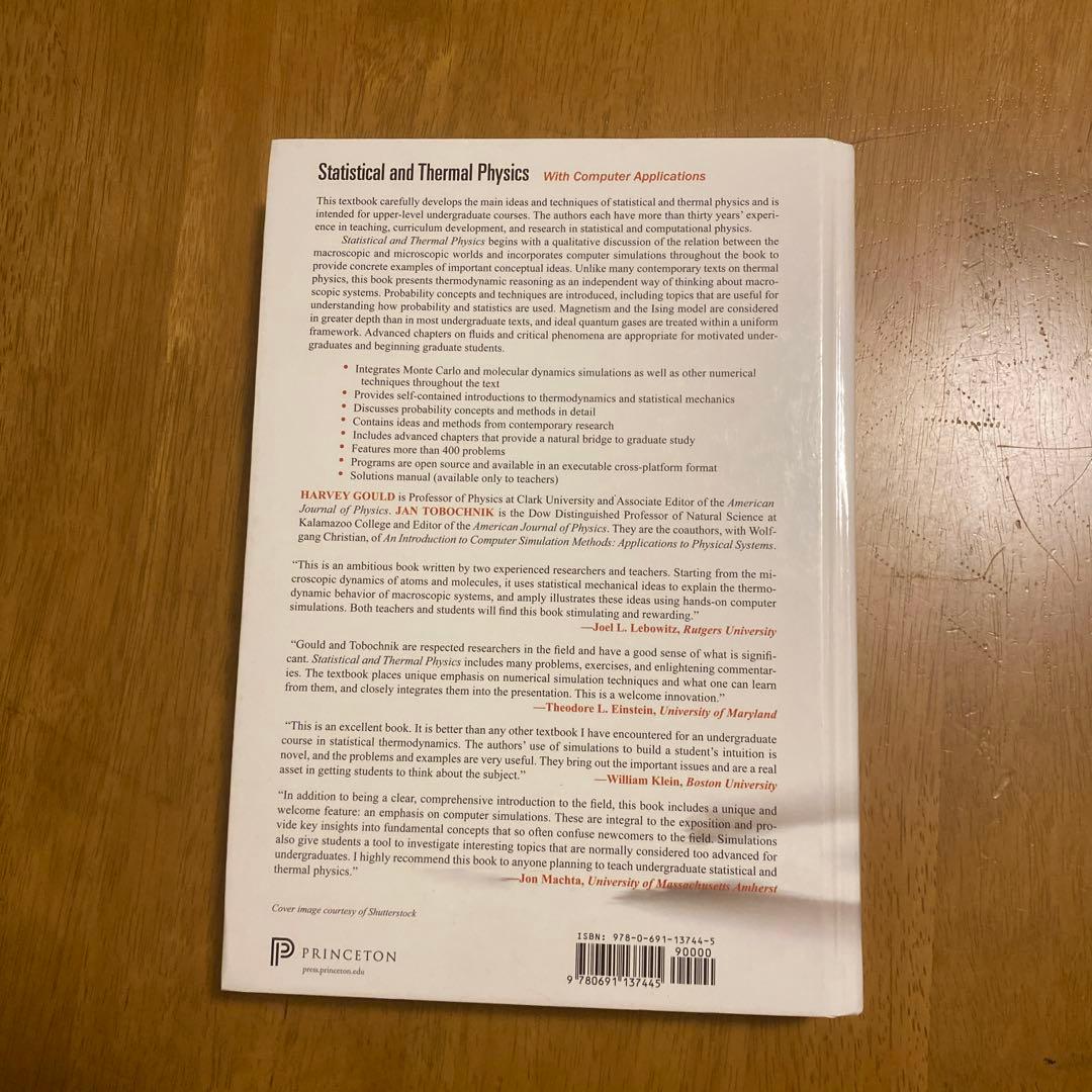 洋書 Statistical and Thermal Physics