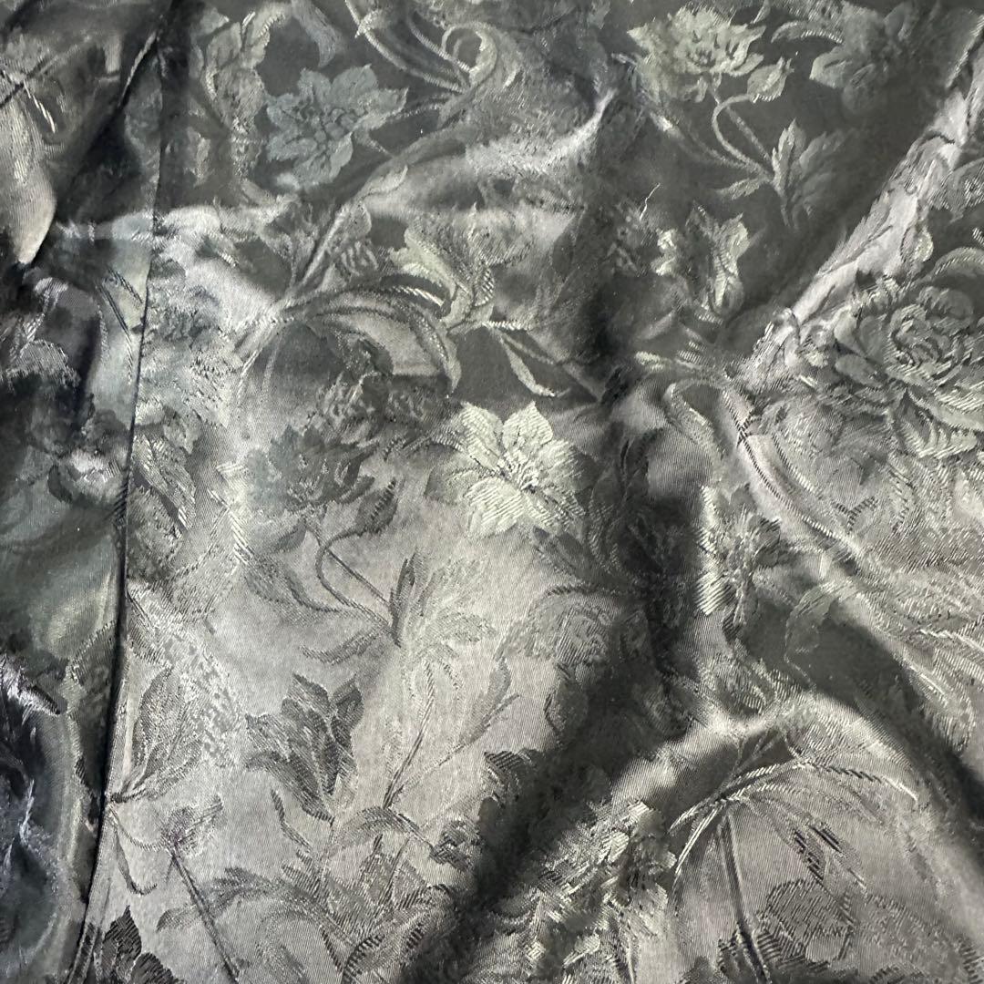 natural 様用希少 シンクビー 花柄刺繍 テーラージャケット グレー系