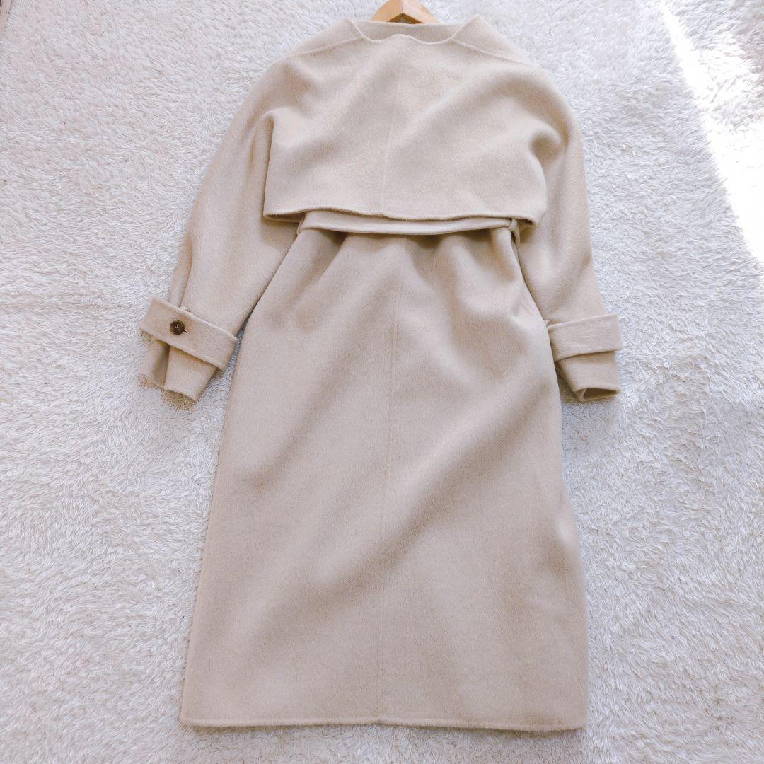 cizatto 2piece wool coat　ロング　ジレ　カーディガン