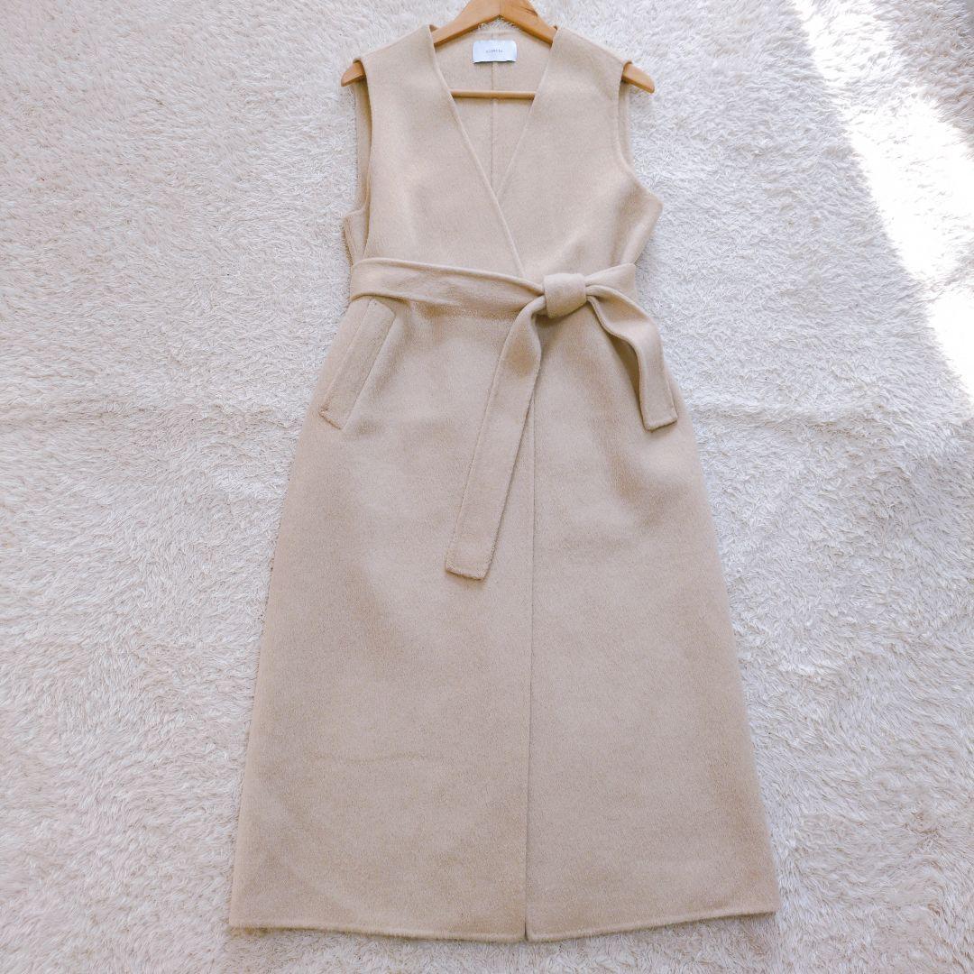 cizatto 2piece wool coat　ロング　ジレ　カーディガン