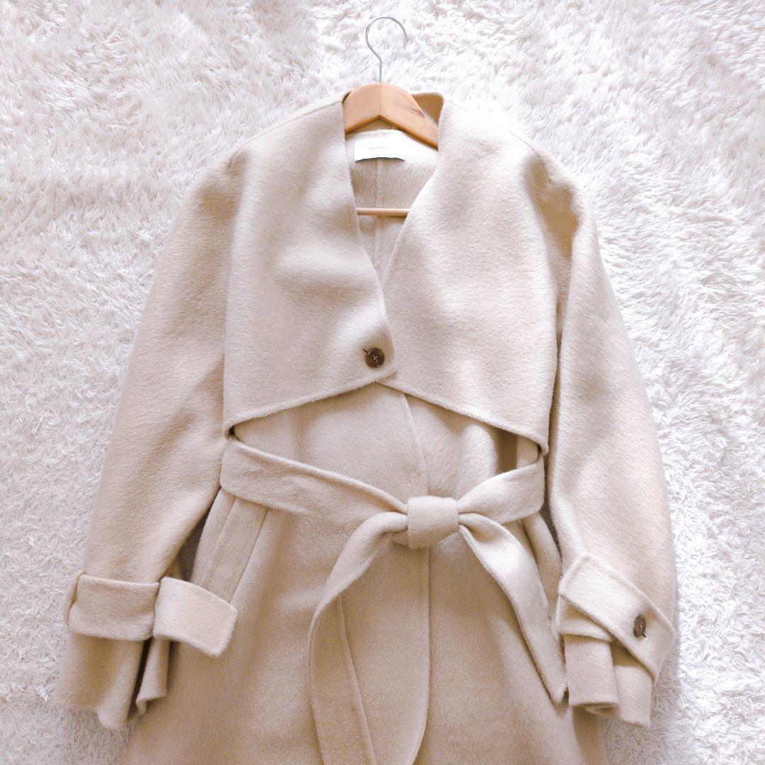 cizatto 2piece wool coat　ロング　ジレ　カーディガン