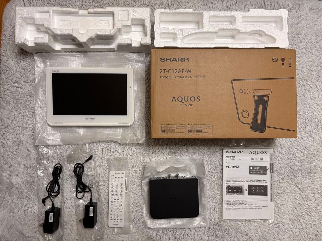 SHARP 2T-C12AF-W ポータブルテレビ