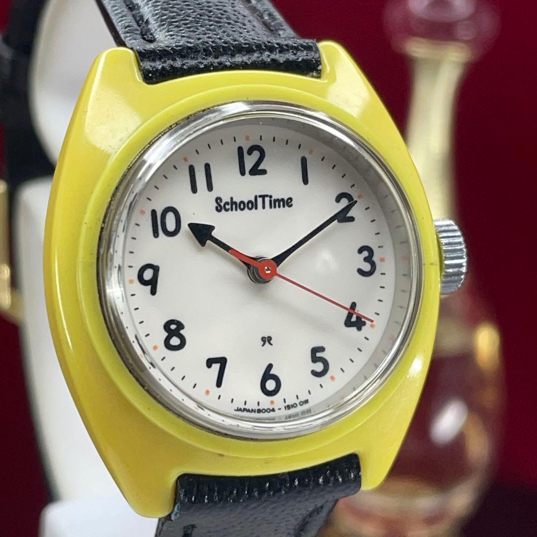 ★稀少 デッド未使用 60s セイコー スクールタイム 手巻 説明書付 日本製