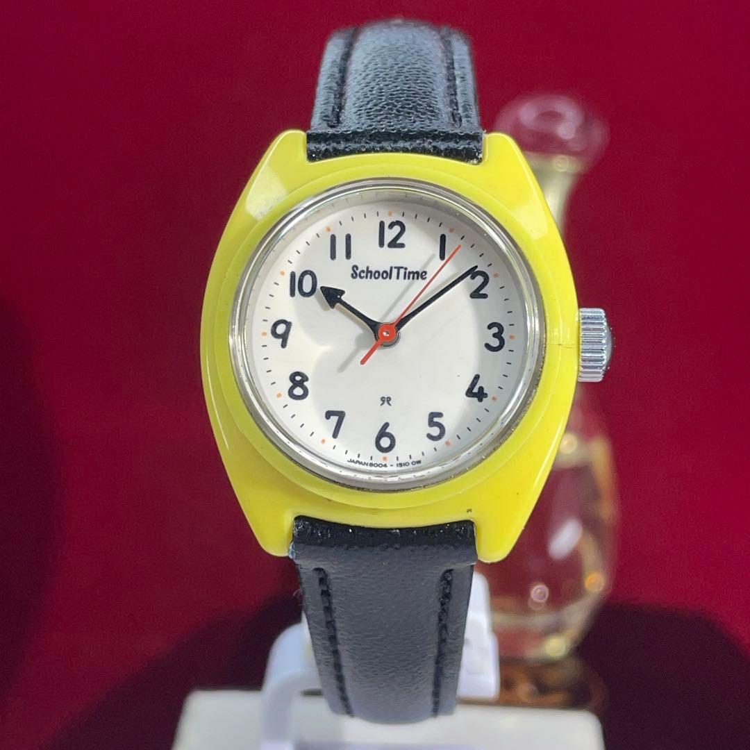 ★稀少 デッド未使用 60s セイコー スクールタイム 手巻 説明書付 日本製