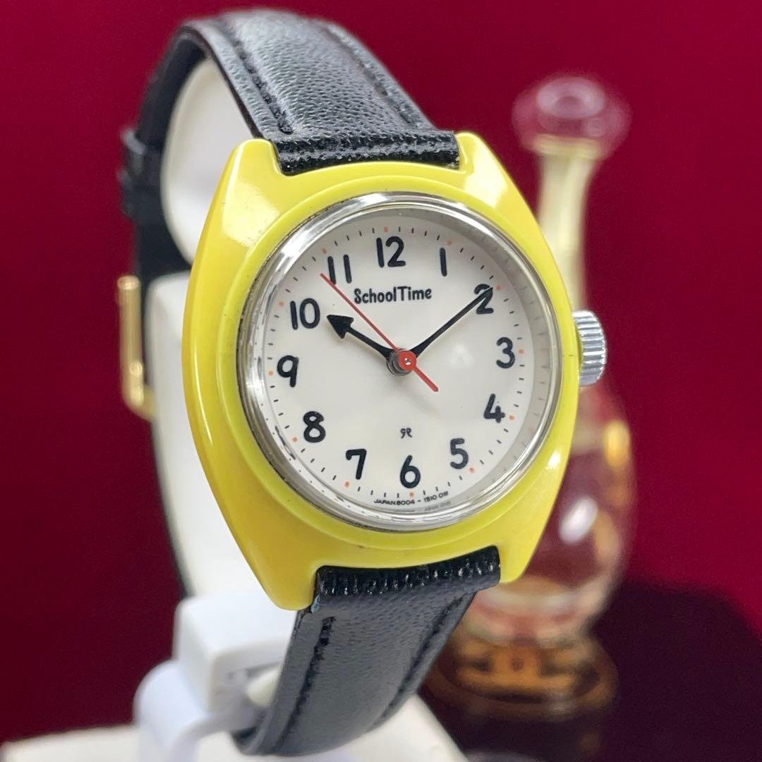 ★稀少 デッド未使用 60s セイコー スクールタイム 手巻 説明書付 日本製