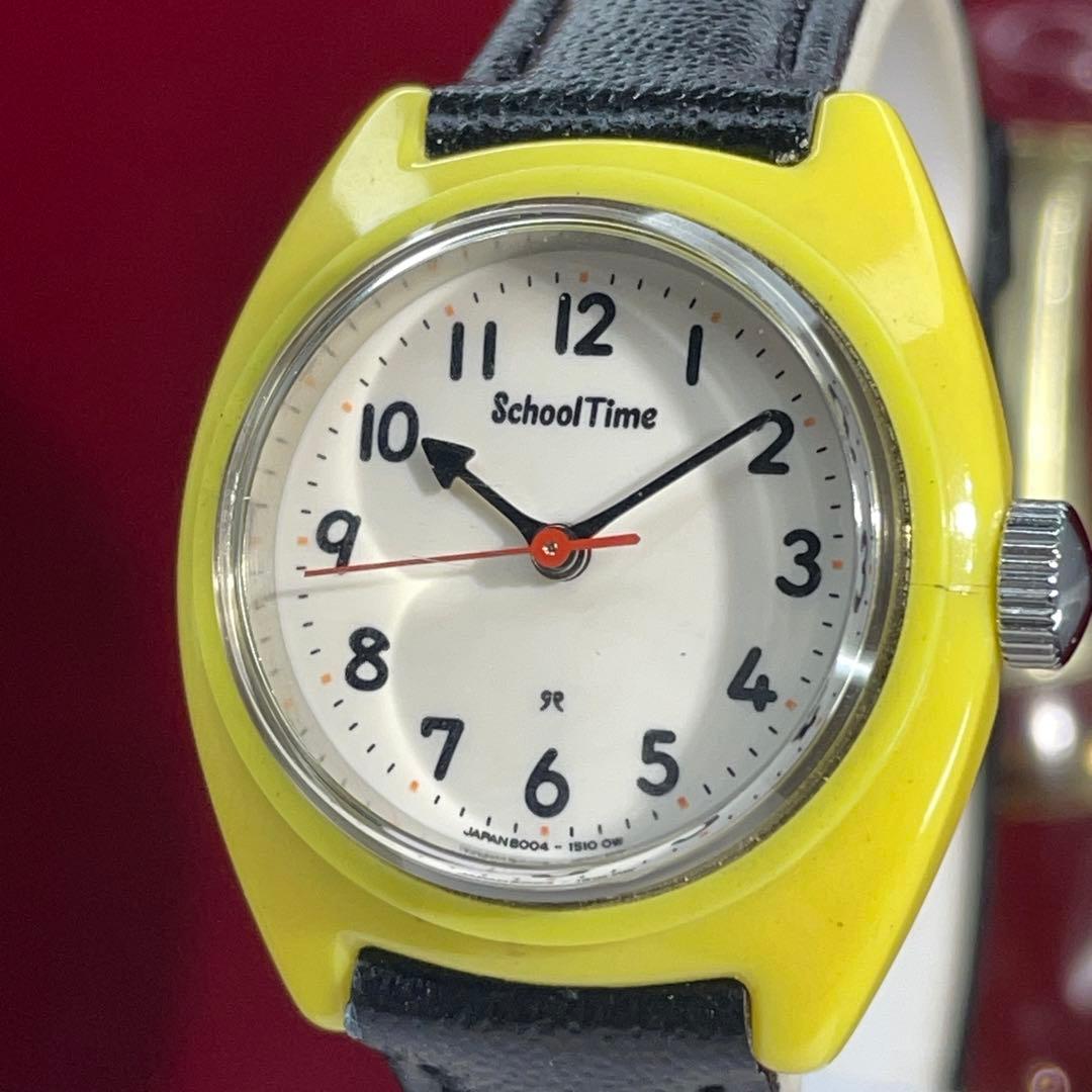 ★稀少 デッド未使用 60s セイコー スクールタイム 手巻 説明書付 日本製